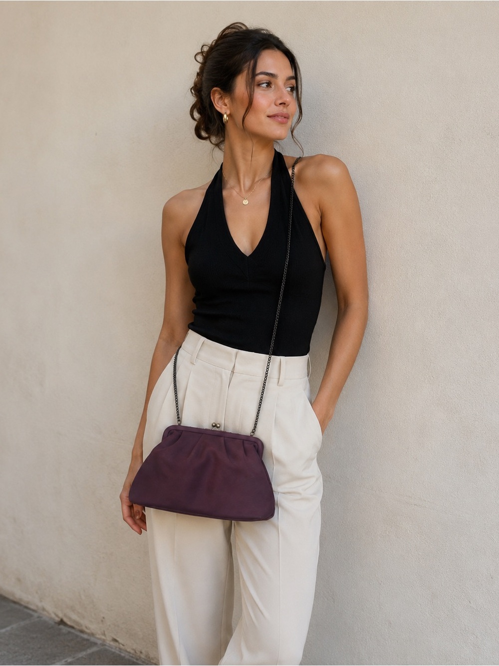 Elegant Purple Women's Bag